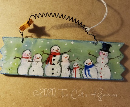 Bunch o' snowmen ornament